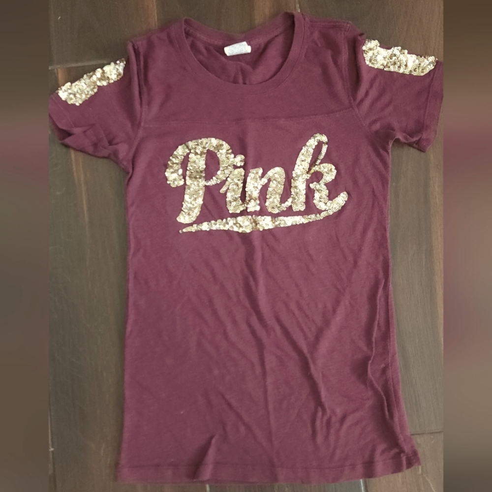 Pink gold bling shirt